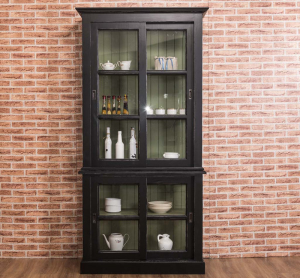 Glasschrank-Vitrine PS595BAS+SUP, außen P003A, innen P038