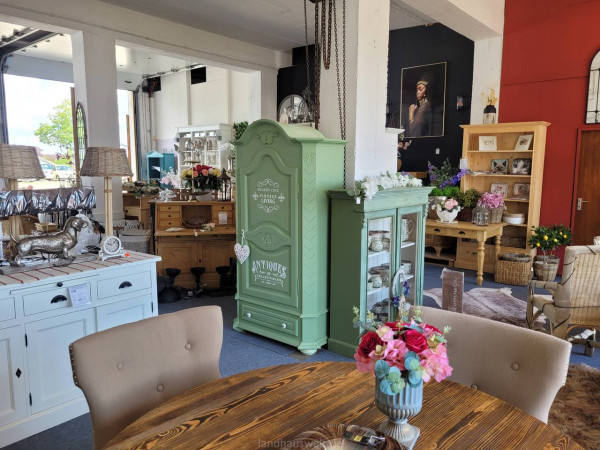 Kleiderschrank Bauernschrank VINTAGE LIVING Grün