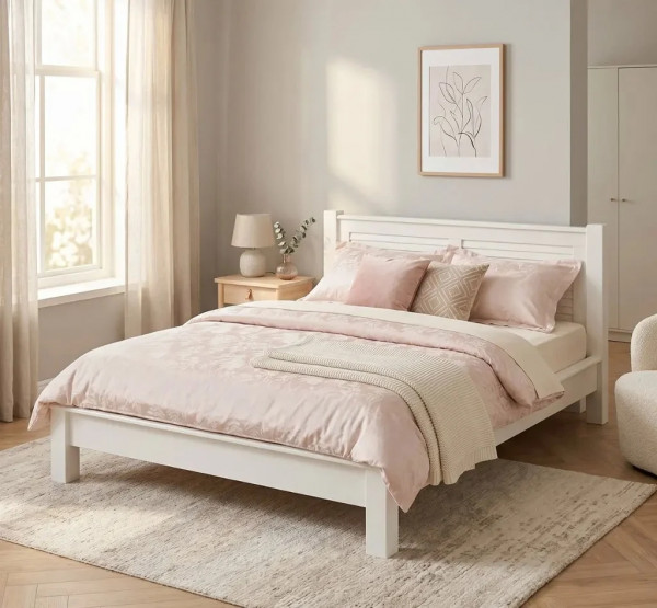 Bett PS614 LAMELLEN 140x200cm Massivholz