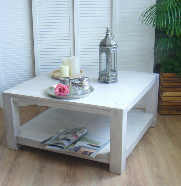 Couchtisch reinweiß 47 cm Höhe