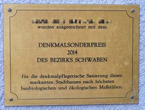 Einer unserer besonderen Kunden mit Denkmalschutz-Prämierung