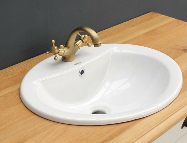 Einbauwaschbecken Waschbecken oval von Antik mit Stil