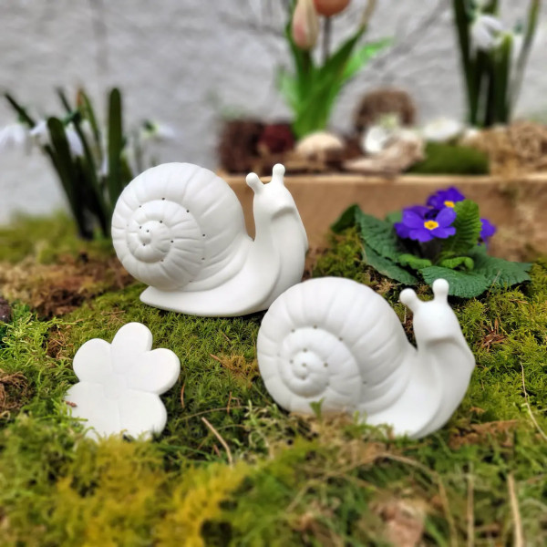 LED-Schnecken im Garten von landhauswelt.de