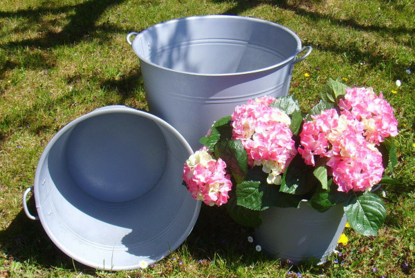 Blumenkübel ZINKEIMER versch. Größen