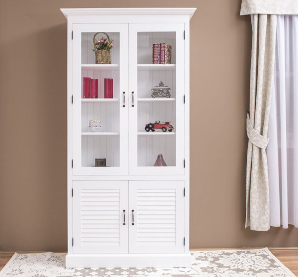 Vitrinenschrank Regalschrank PS573 Massivholz