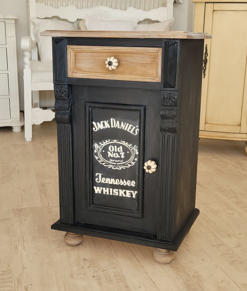 Nachttisch Nachtschrank Kommode Massivholz Vintage