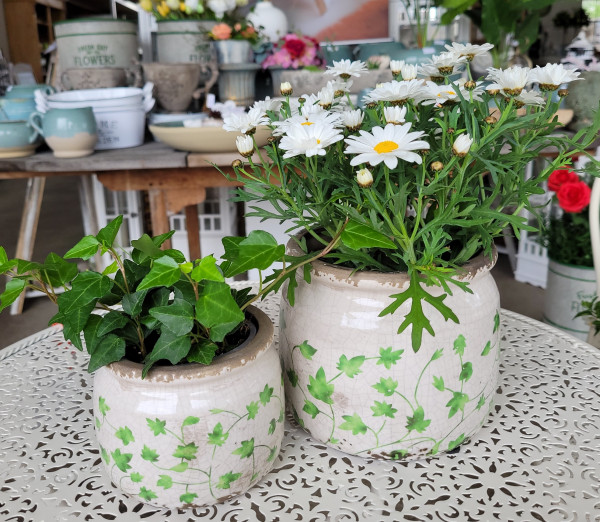 Blumentopf Übertopf 2 Größen Keramiktopf