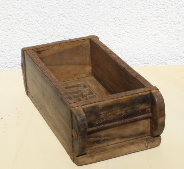 Ziegelform, Vintage Holz Deko Ziegelform Aufbewahrung Holz-Box Kiste Kasten