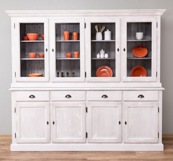 Küchenschrank Vitrinenschrank PS602, außen P080, innen P065