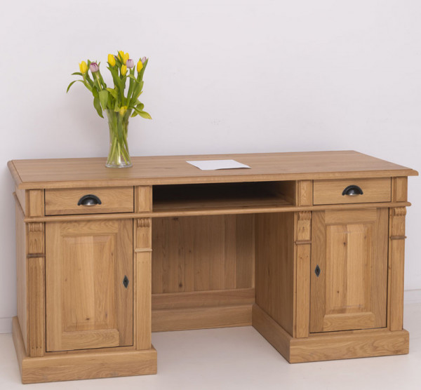 Schreibtisch PS605 Gründerzeit-Stil Massivholz