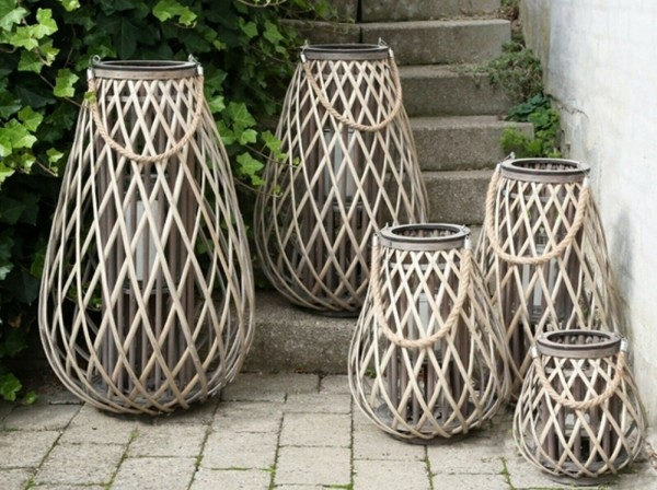 Bambus-Laterne, Naturmaterial