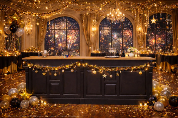 Theke Empfangstheke 240 cm CLASSIC PS482L/R Bar Gastronomie Ladentheke Verkaufstheke Landhaus