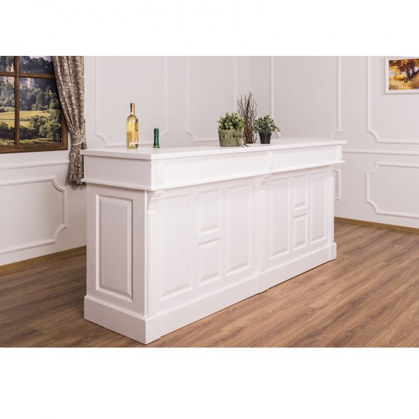 Theke CLASSIC 240 cm Bar Gastronomie Ladentheke Empfangstheke Verkaufstheke Landhaus 