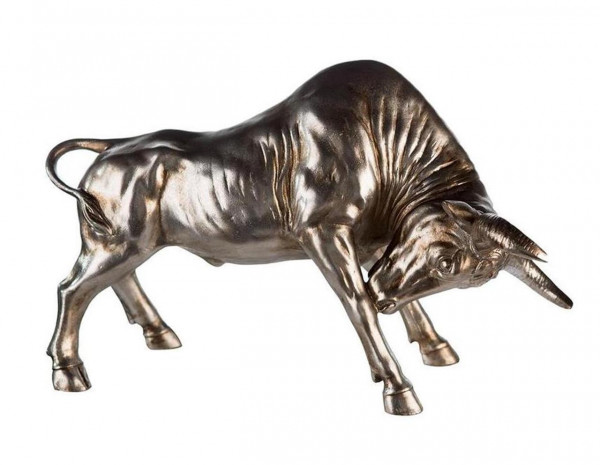 Stier Bulle Stierfigur Skulptur 45 cm
