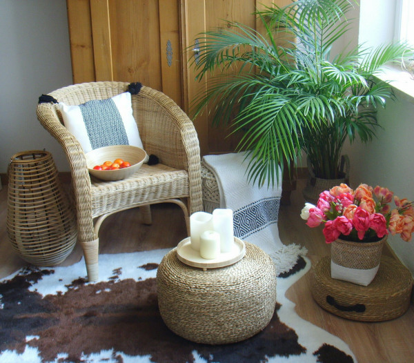 Rattansessel Urban Jungle Style