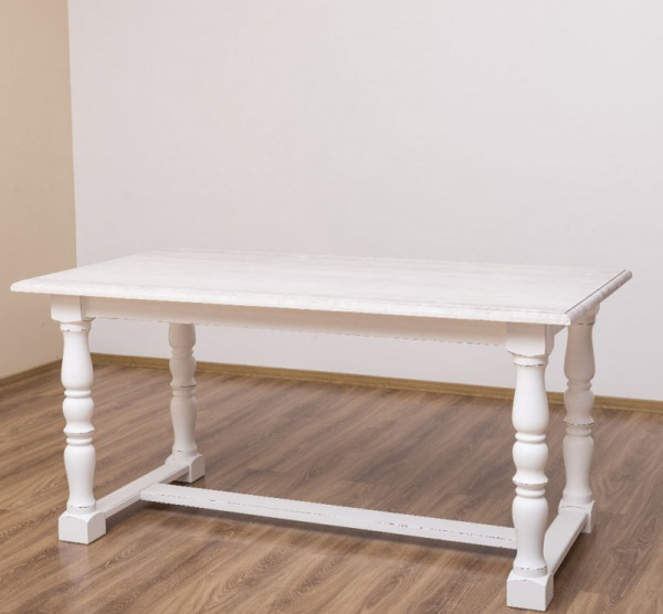 Esstisch PS581-210, 100% Massivholz, mit gedrechselten Beinen