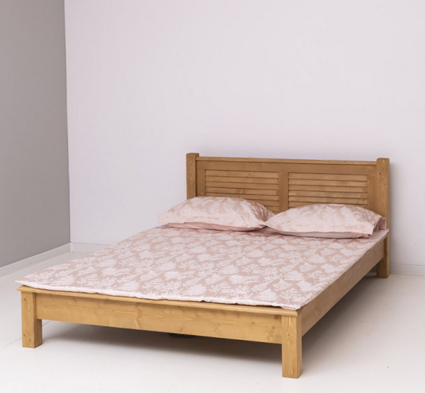 Bett PS614 LAMELLEN 140x200cm Massivholz