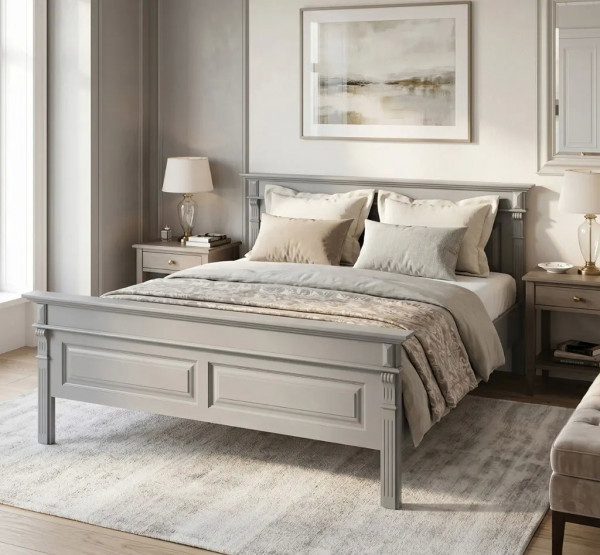 Bett 160x200cm PS427 Massivholz klassischer Stil Gründerzeit