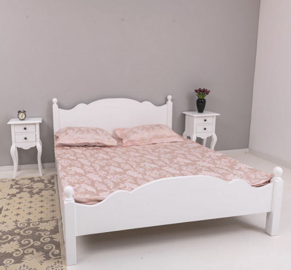 Romantisches Bett PS236 Massivholz Landhaus 160x200cm