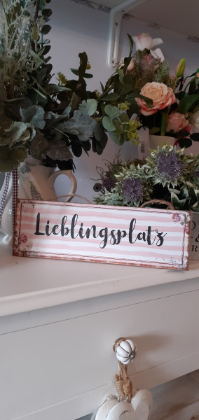 Deko Schild "Lieblingsplatz" 30x10cm