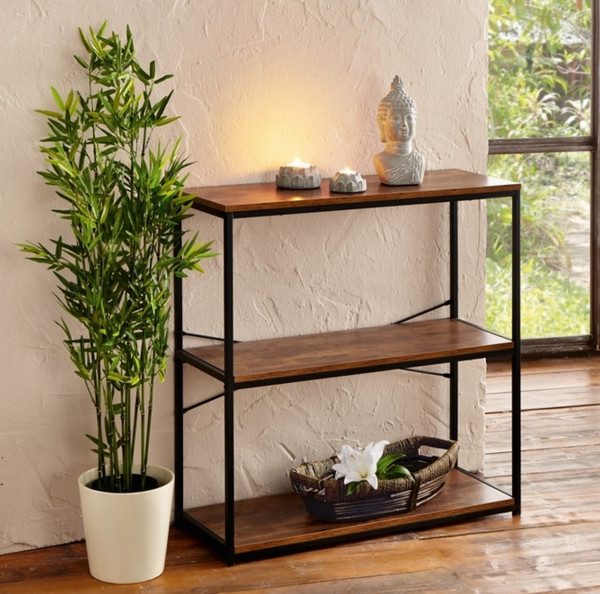 Metallregal Regal Holz Landhaus