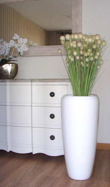 Bodenvase Übertopf , weiß