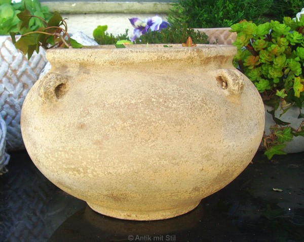 Pflanztopf rund aus Terracotta 26 cm