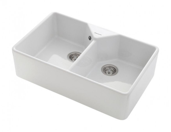 Doppel-Spülstein Küchenspüle Doppel-Spülbecken rechteckig PS-SINK-SQD