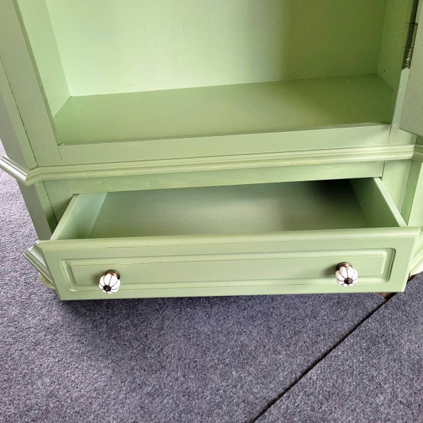 Kleiderschrank Bauernschrank VINTAGE LIVING Grün