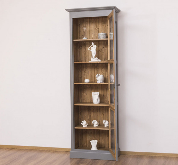 Regalschrank Bücherschrank Vitrinenschrank PS164 Massivholz