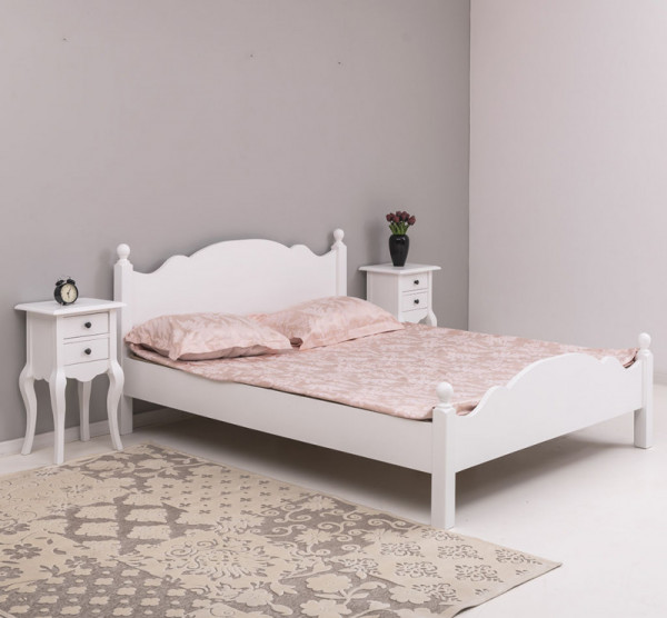 Romantisches Bett PS236 Massivholz Landhaus 160x200cm
