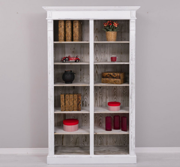 Regalschrank Landhaus CLASSIC PS195 aus 100% Massivholz 120 cm