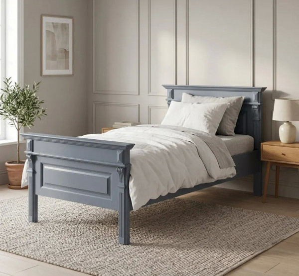 Bett 90x200cm PS427 Massivholz klassischer Stil Gründerzeit