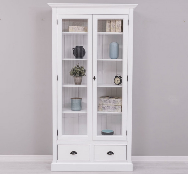 Vitrinenschrank Regalschrank PS359 Massivholz Landhaus