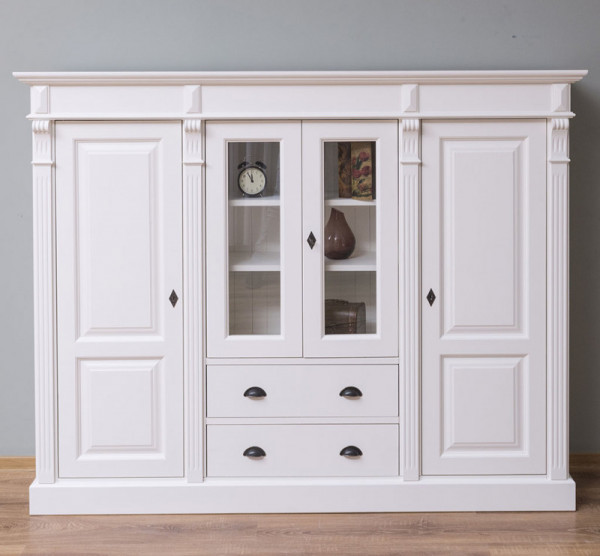 Highboard, Schrank, Wohnzimmerschrank Landhaus CLASSIC PS437 aus 100% Massivholz