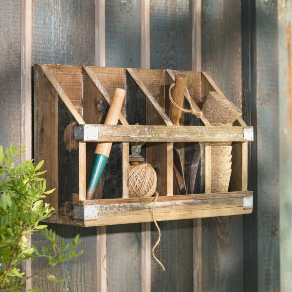 Wandregal Regal aus recyceltem Holz